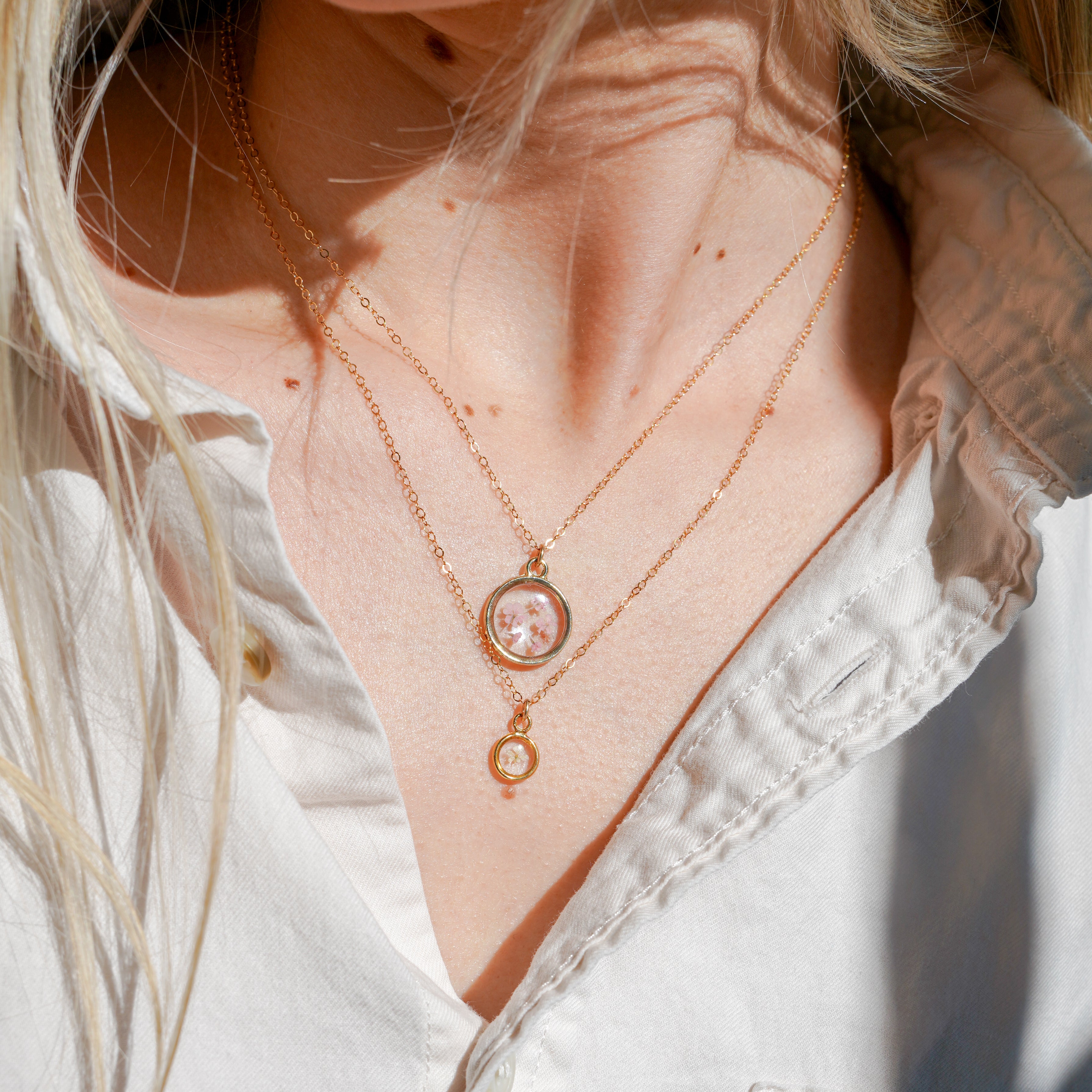Birth Flower Mini Necklace