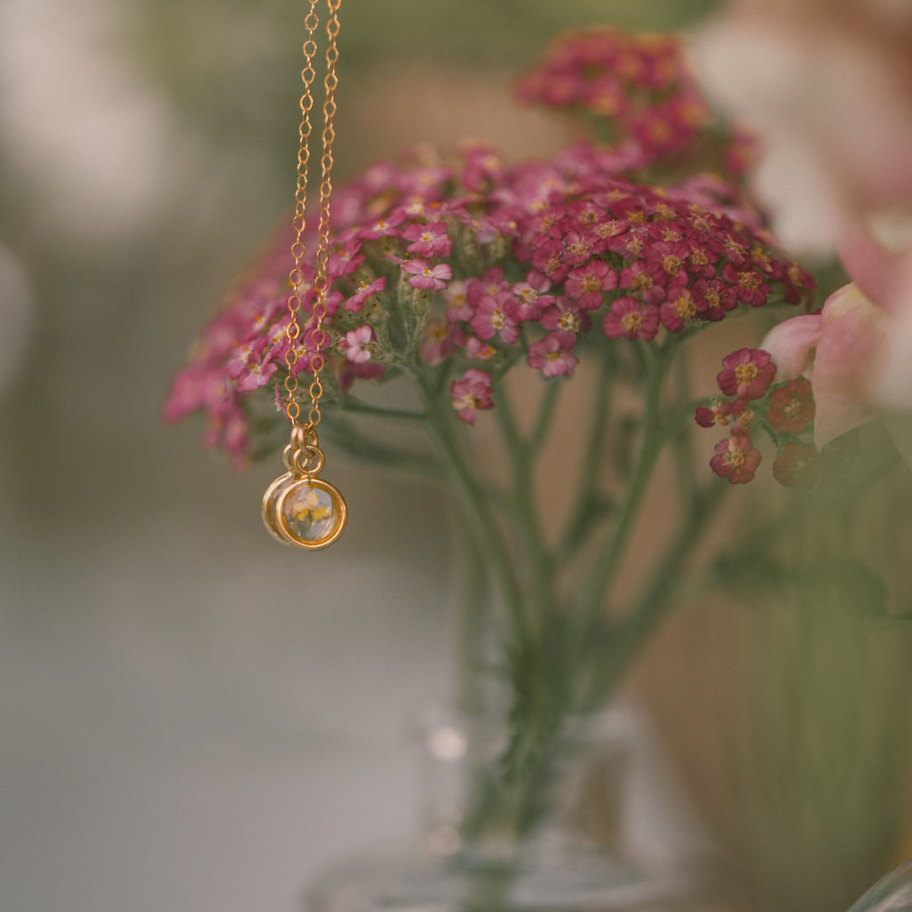 Birth Flower Mini Necklace