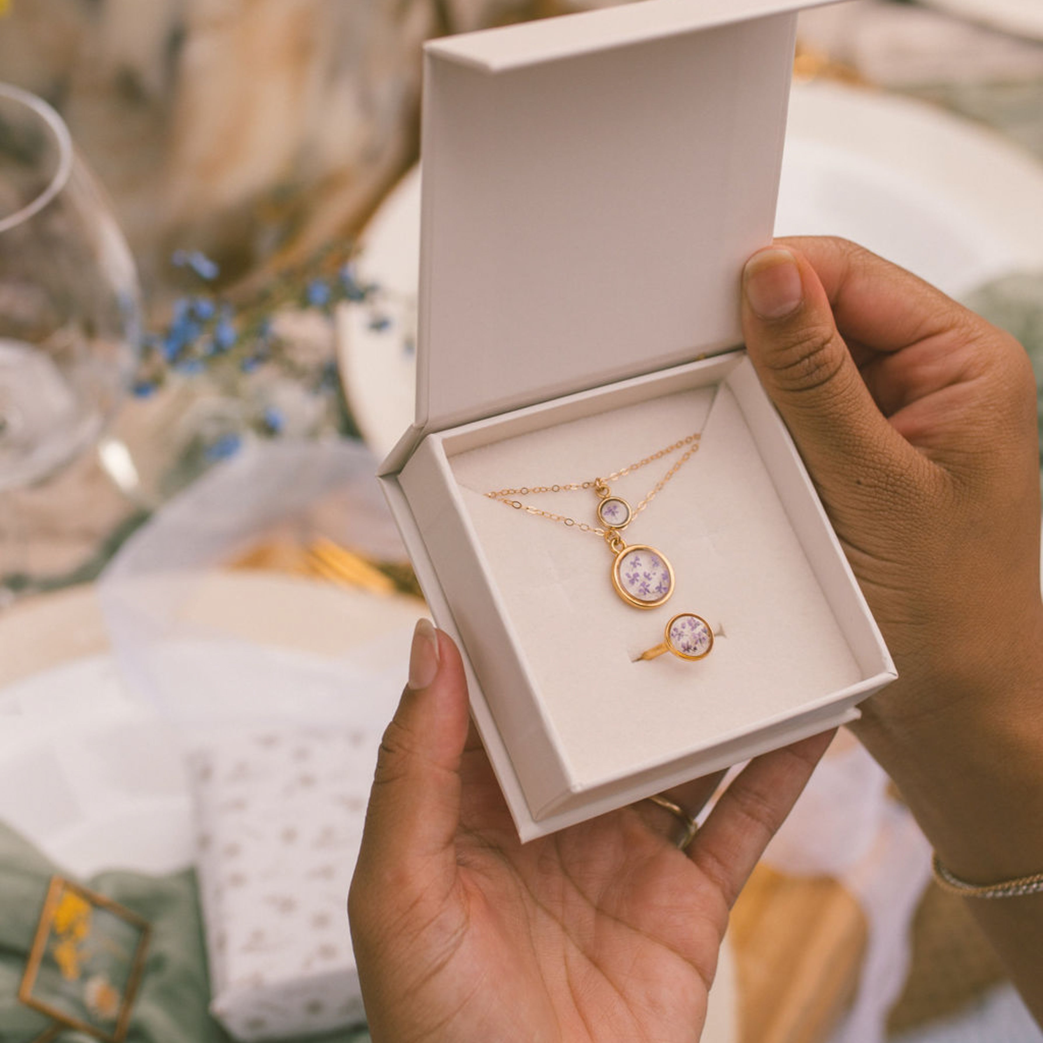 Birth Flower Mini Necklace